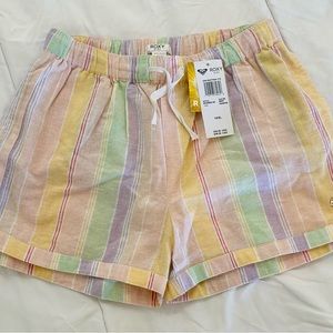 Roxy Girl striped shorts size 14 XL NWT